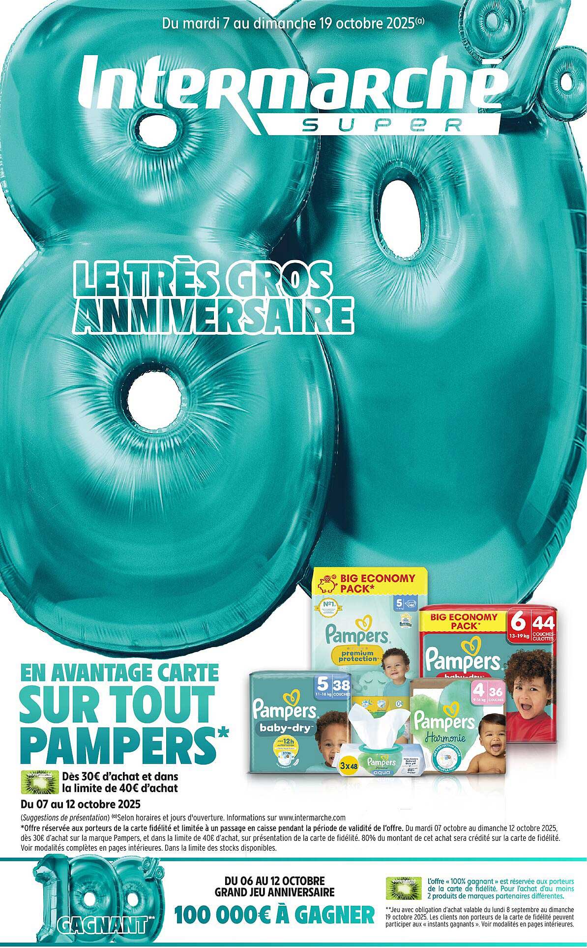 EN AVANTAGE CARTE SUR TOUT PAMPERS