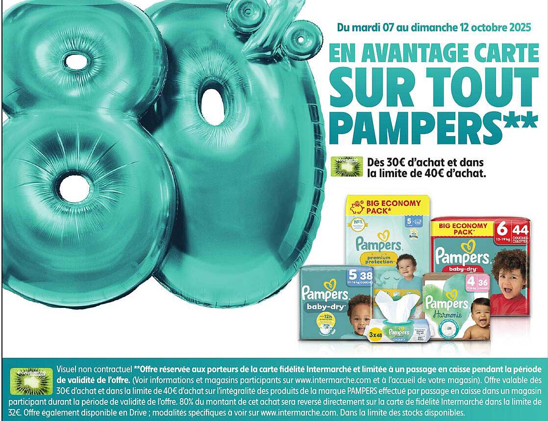 EN AVANTAGE CARTE SUR TOUT PAMPERS**