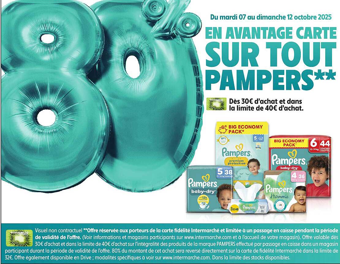 EN AVANTAGE CARTE SUR TOUT PAMPERS**