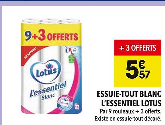 ESSUIE-TOUT BLANC L’ESSENTIEL LOTUS