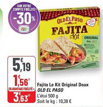 Fajita Le Kit Original Doux OLD EL PASO