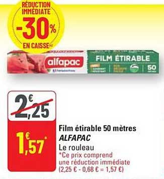 Film étirable 50 mètres ALFAPAC