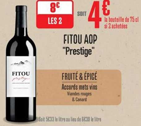 FITOU AOP "Prestige"