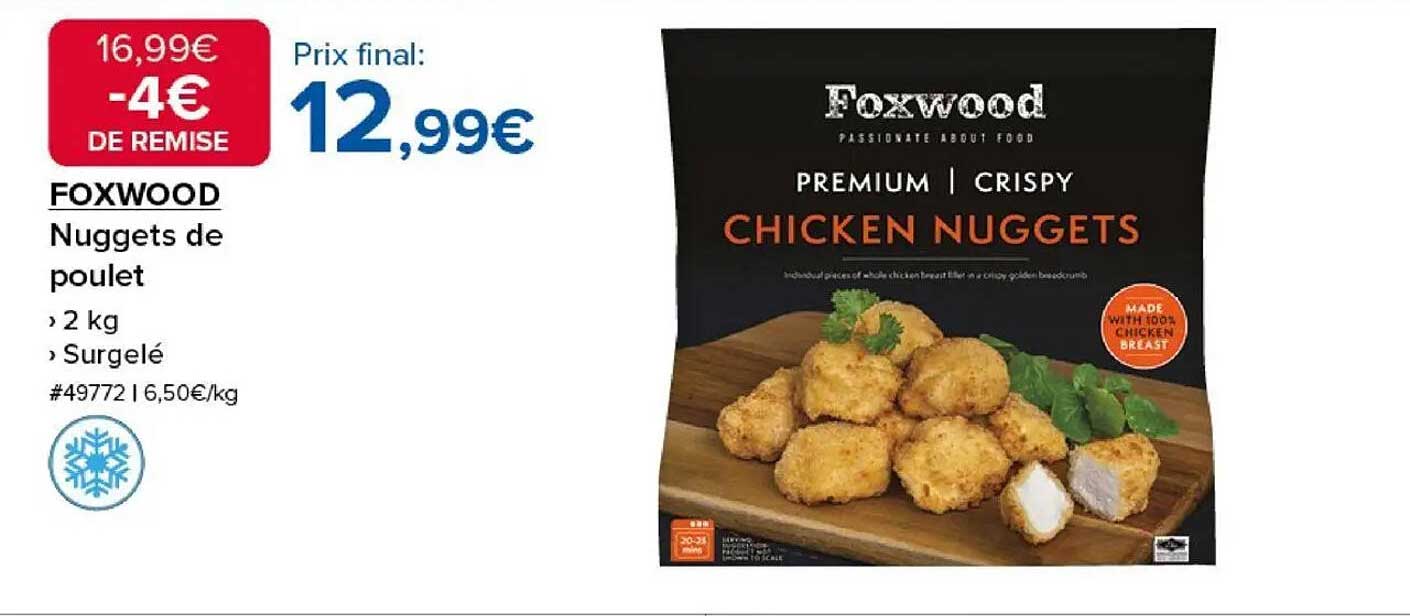 FOODWOOD Nuggets de poulet