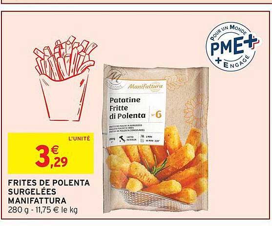 Frites de Polenta Surgelées Manifattura