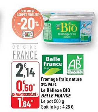 Fromage frais nature 3% M.G.