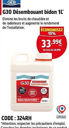 G30 Désembouant bidon 1L