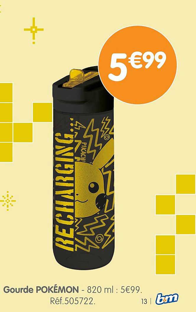 Gourde POKÉMON - 820 ml : 5€99
