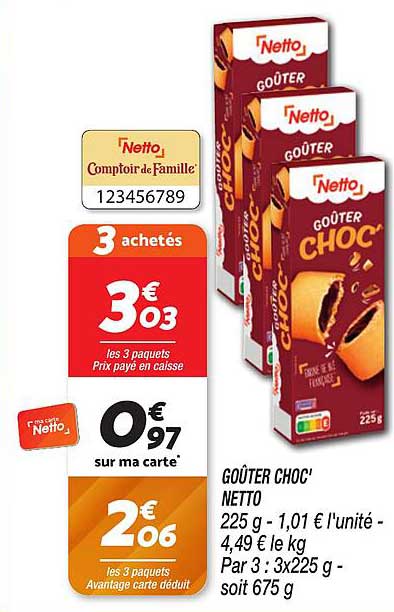 GOÛTER CHOC' NETTO