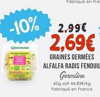 GRAINES GERMEES ALFALFA RADIS FENOUIL