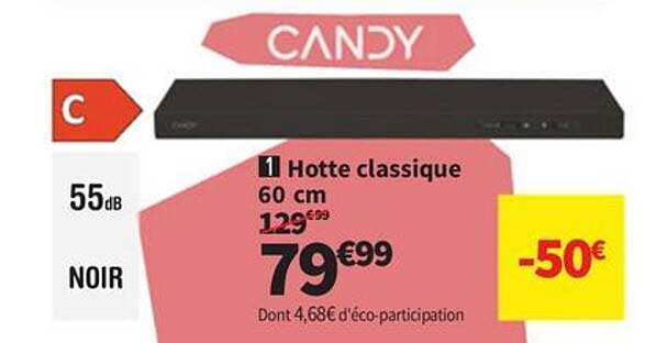 Hotte classique 60 cm