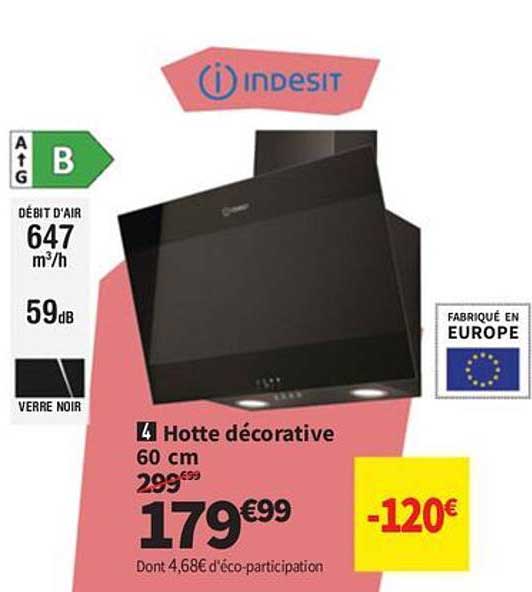 Hotte décorative 60 cm