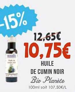 Huile de Cumin Noir Bio Planète