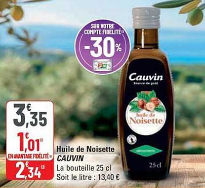 Huile de Noisette CAUVIN