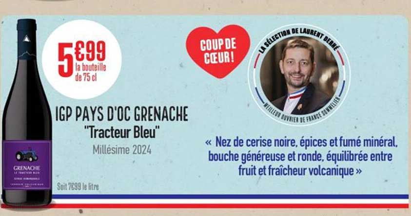 IGP PAYS D'OC GRENACHE "Tracteur Bleu"