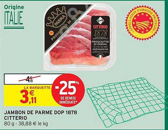 JAMBON DE PARME DOP 1878 CITTERIO