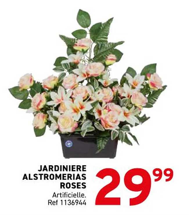 JARDINIERE ALSTROMERIAS ROSES
