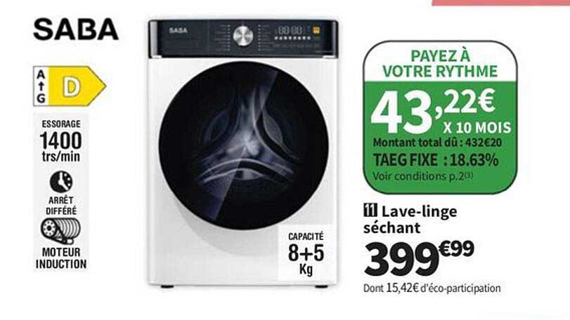 Lave-linge séchant