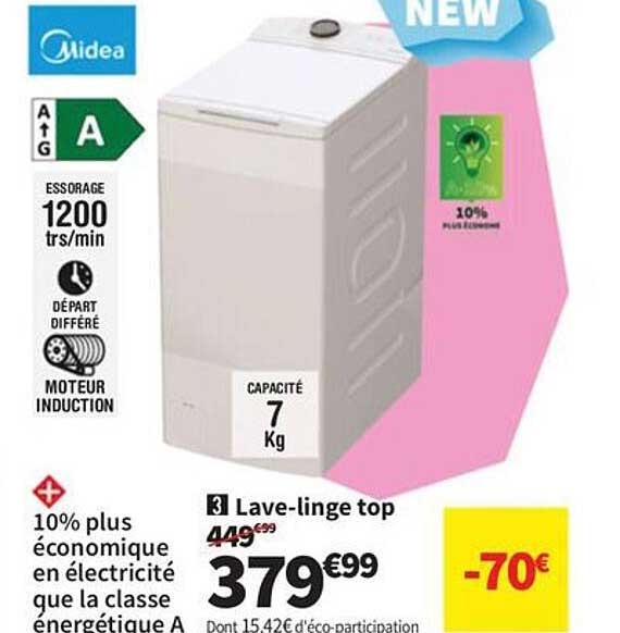 Lave-linge top