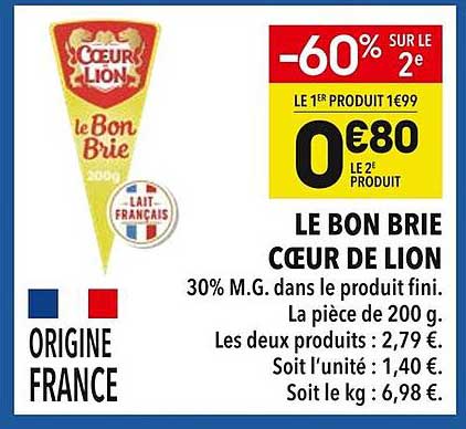 LE BON BRIE CŒUR DE LION