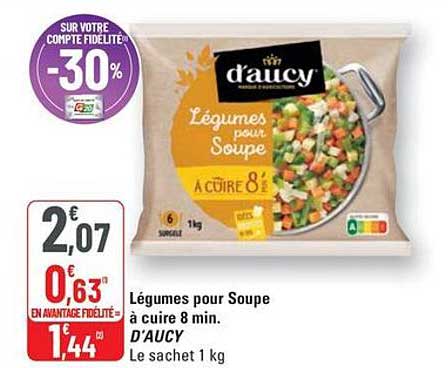 Légumes pour Soupe à cuire 8 min.