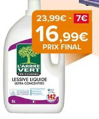 Lessive Liquide Ultra-Concentrée L'Arbre Vert 5L