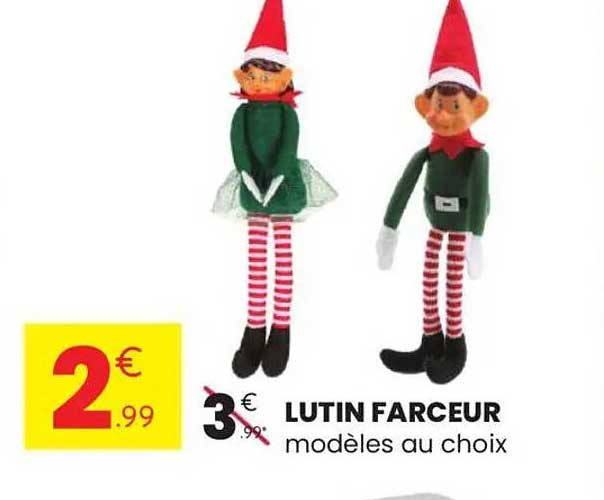 LUTIN FARCEUR modèles au choix