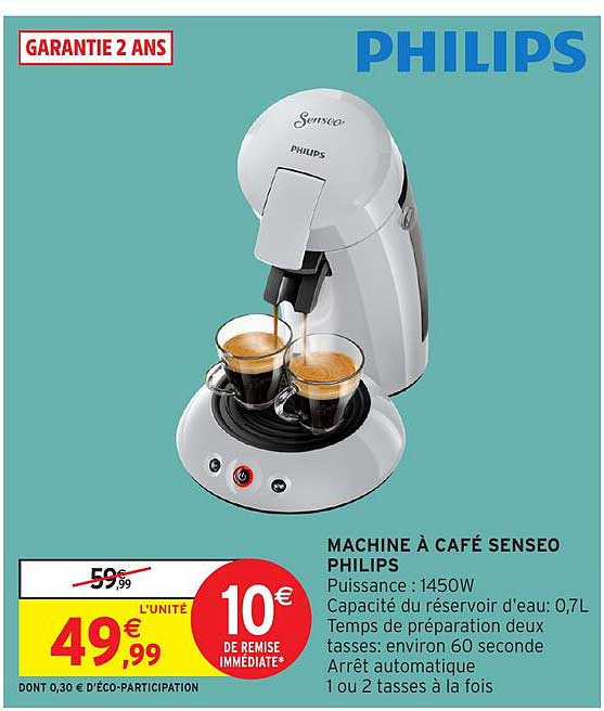 MACHINE À CAFÉ SENSEO PHILIPS