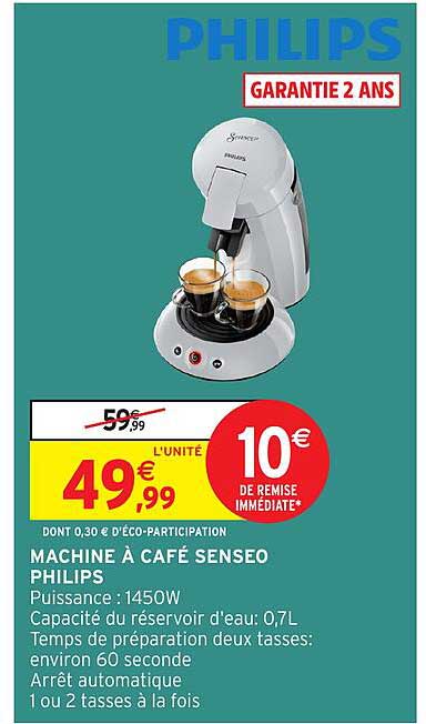 MACHINE À CAFÉ SENSEO PHILIPS