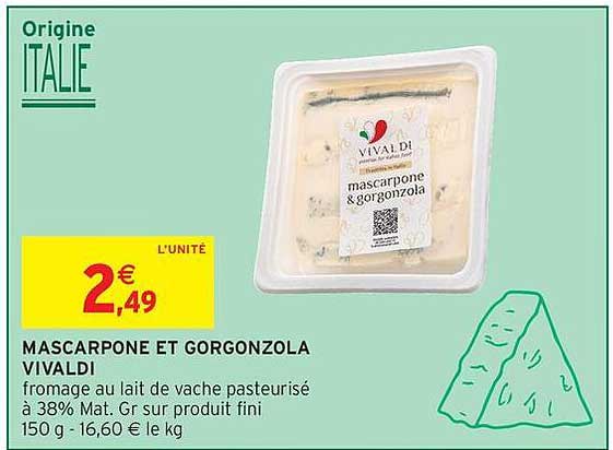 MASCARPONE ET GORGONZOLA VIVALDI