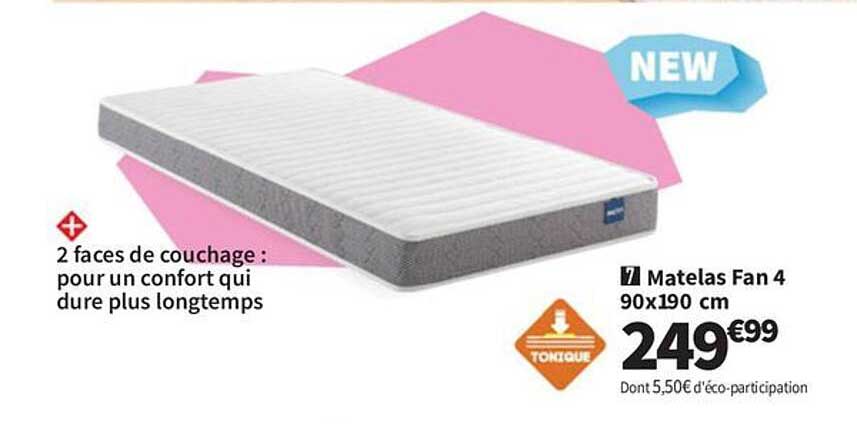 Matelas Fan 4 90x190 cm