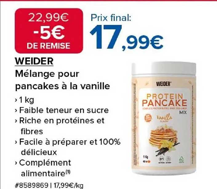 Mélange pour pancakes à la vanille
