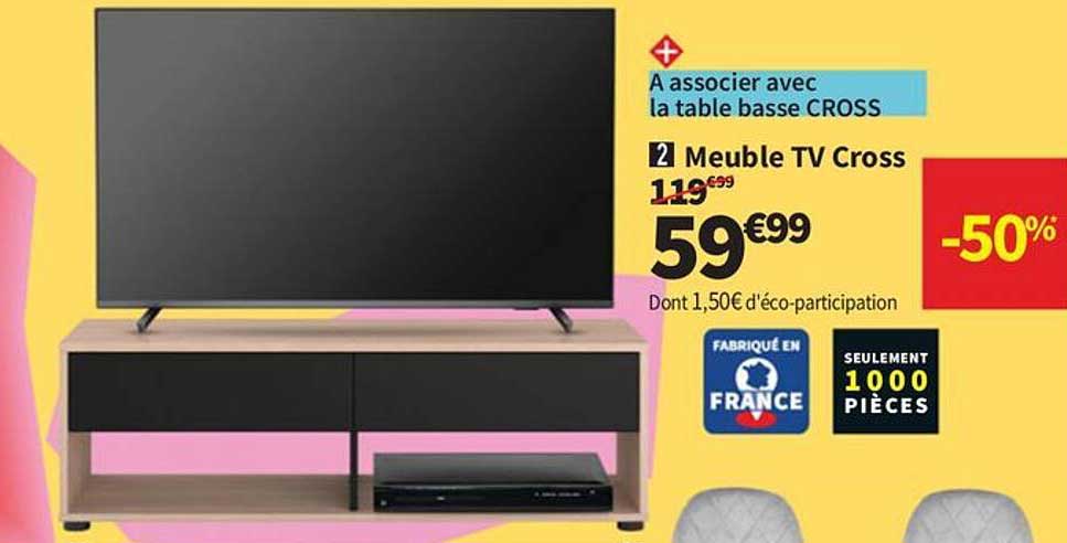 Meuble TV Cross