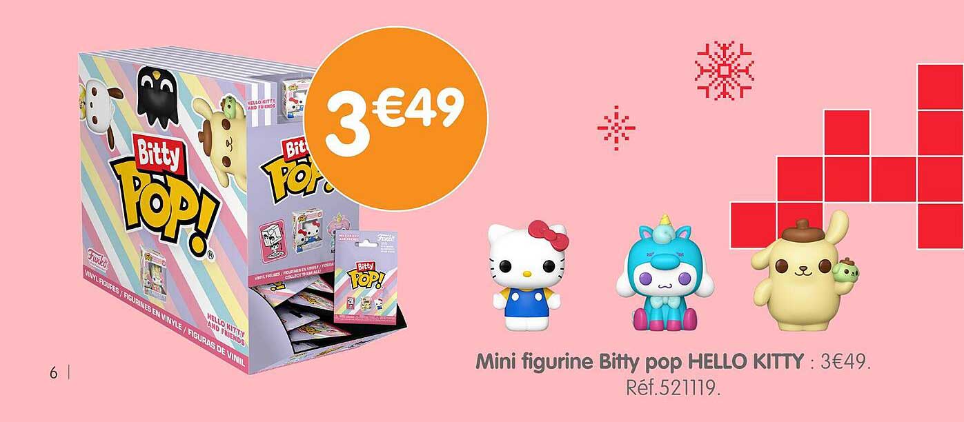 Mini figurine Bitty pop HELLO KITTY