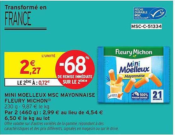 MINI MOELLEUX MSC MAYONNAISE FLEURY MICHON