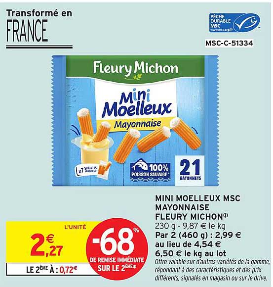 MINI MOELLEUX MSC MAYONNAISE FLEURY MICHON