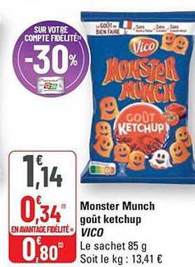 Monster Munch goût ketchup