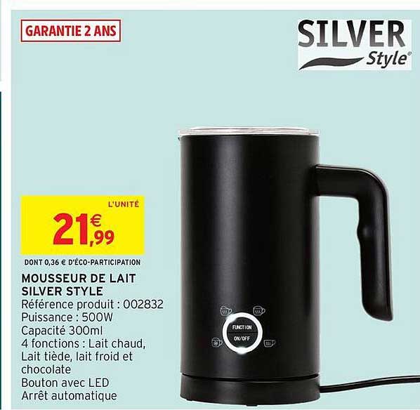 Mousseur de lait SILVER STYLE