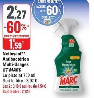 Nettoyant Antibactérien Multi-Usages ST MARC
