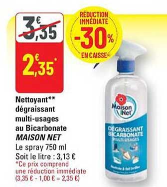 Nettoyant dégraissant multi-usages au Bicarbonate MAISON NET