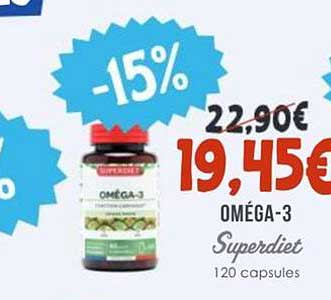 OMÉGA-3 Superdiet 120 capsules