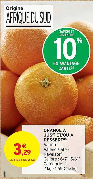 ORANGE A JUS ET/OU A DESSERT