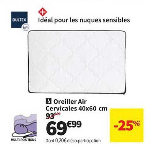Oreiller Air Cervicales 40x60 cm