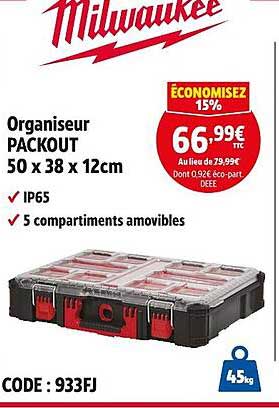 Organiseur PACKOUT 50 x 38 x 12cm