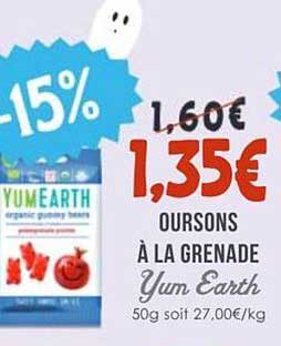 OURSONS À LA GRENADE Yum Earth
