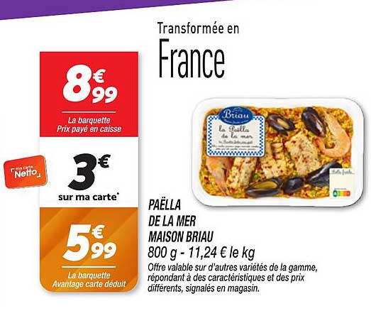 PAËLLA DE LA MER MAISON BRIAU