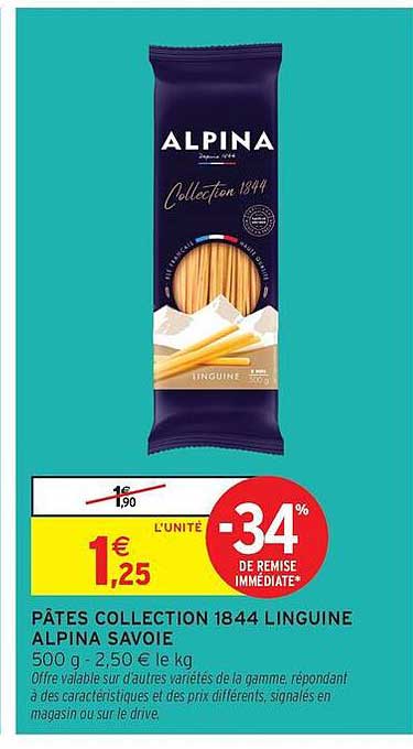PÂTES COLLECTION 1844 LINGUINE ALPINA SAVOIE