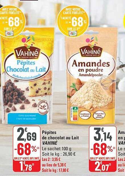 Pépites de chocolat au Lait VAHINE