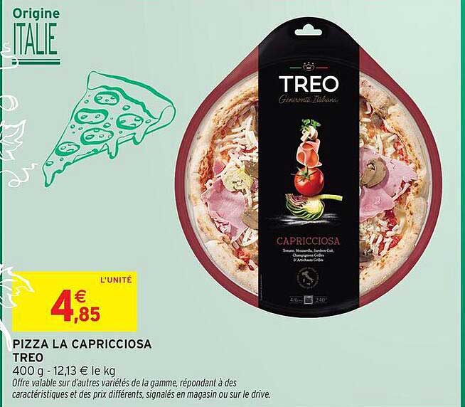PIZZA LA CAPRICCIOSA TREO
