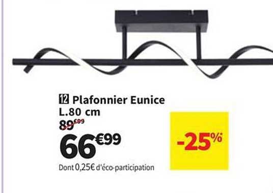 Plafonnier Eunice L.80 cm